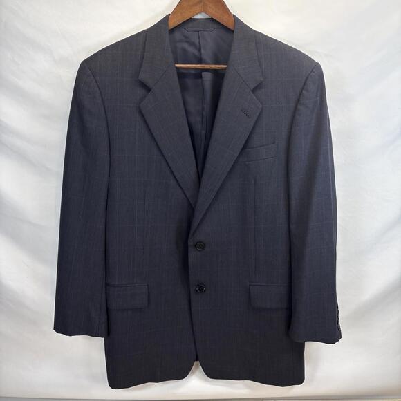 Hickey Freeman Other - Men’s High-End Hickey-Freeman Boardroom 42R Suit Coat Luxury 100% Wool Grey/Blue